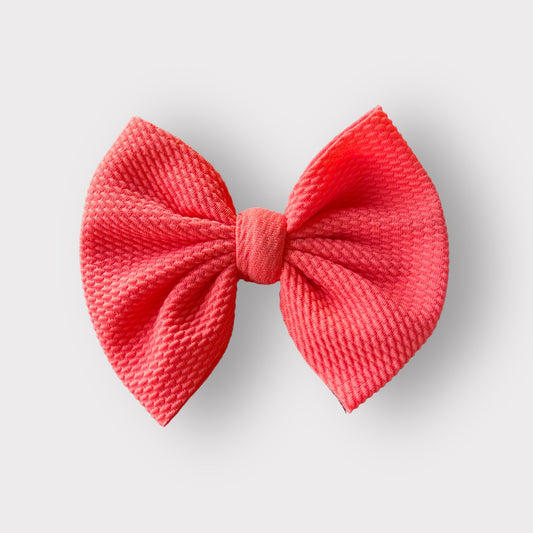 Coral Red Bow